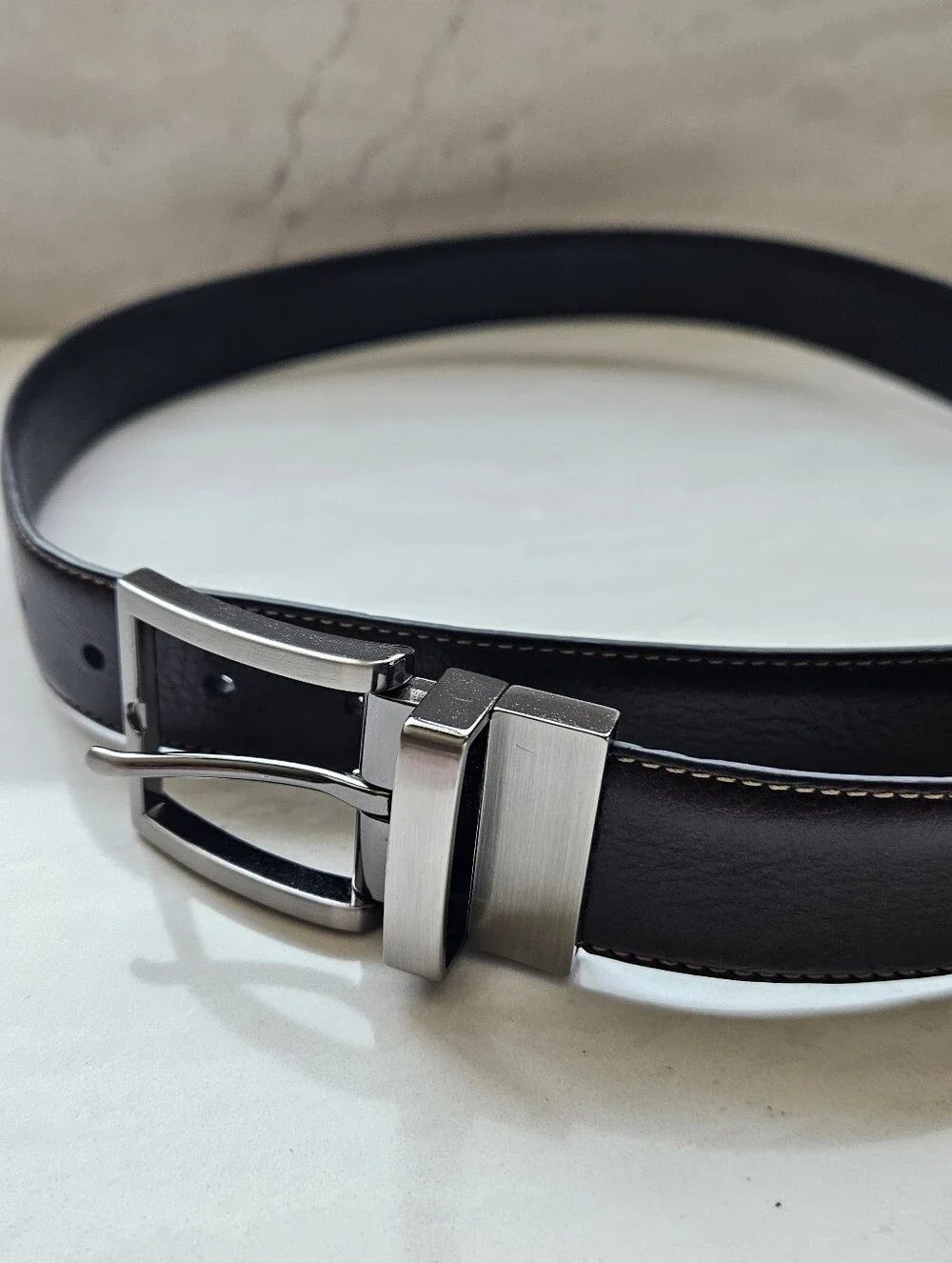 Kirkland Men's Dark Brown Italian Leather Belt Size 36